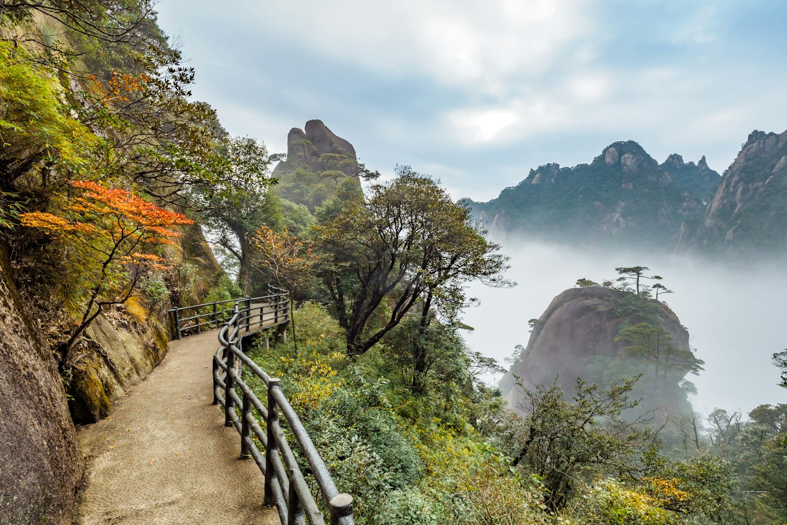 empty mountain bridge